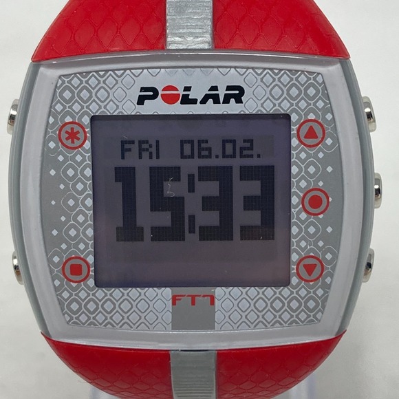 Polar FT7 Digital Watch Women 38mm Heart Rate Monitor Red Date New Battery 8" - Picture 2 of 16